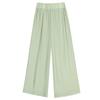 Double Layer Chiffon Wide Leg Pants for Women's Spring and Autumn High Waisted Draped Straight Leg Pants Loose Casual Pants