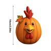 Farm Animal Pumpkin Figurines Cow Duck Sheep Chicken Pumpkin Ornaments Resin Art Decoration Sculpture Ornament for Indoor Home