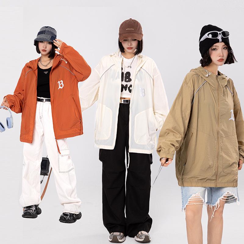 Women's Summer Lightweight Quick-Dry Hooded Sun Protection Jacket - Cool UV Protection Short Coat