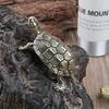 Schildkrötenstatue aus reinem Kupfer, Vintage-Schildkrötenfiguren aus Messing, für den Schreibtisch, Feng Shui-Ornament, Miniaturen, antikes Teehaustier, Basteln, Geschenke