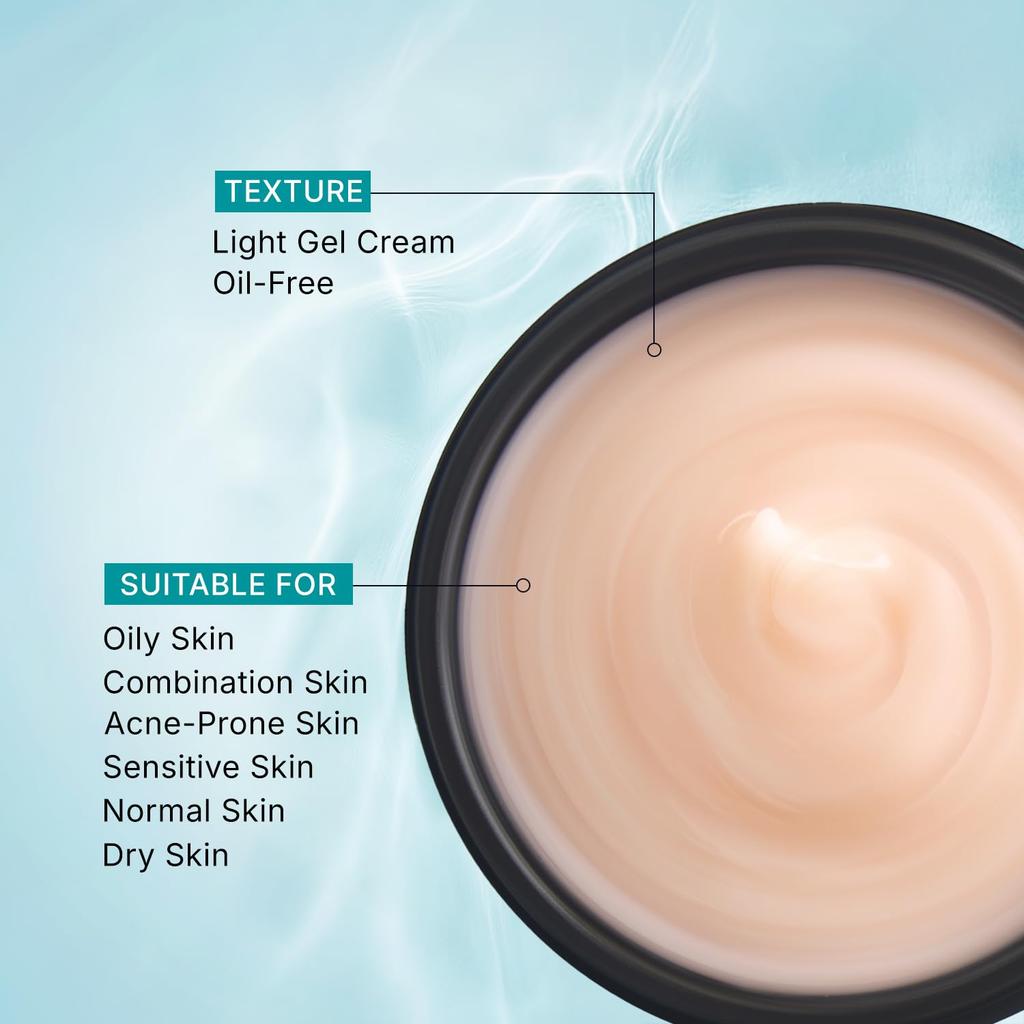 Pilgrim Rice Water Hydra Glow Moisturizer 50 G Oil Free Gel With Hydration Boost Lightweight Face Moisturizer Daily Use