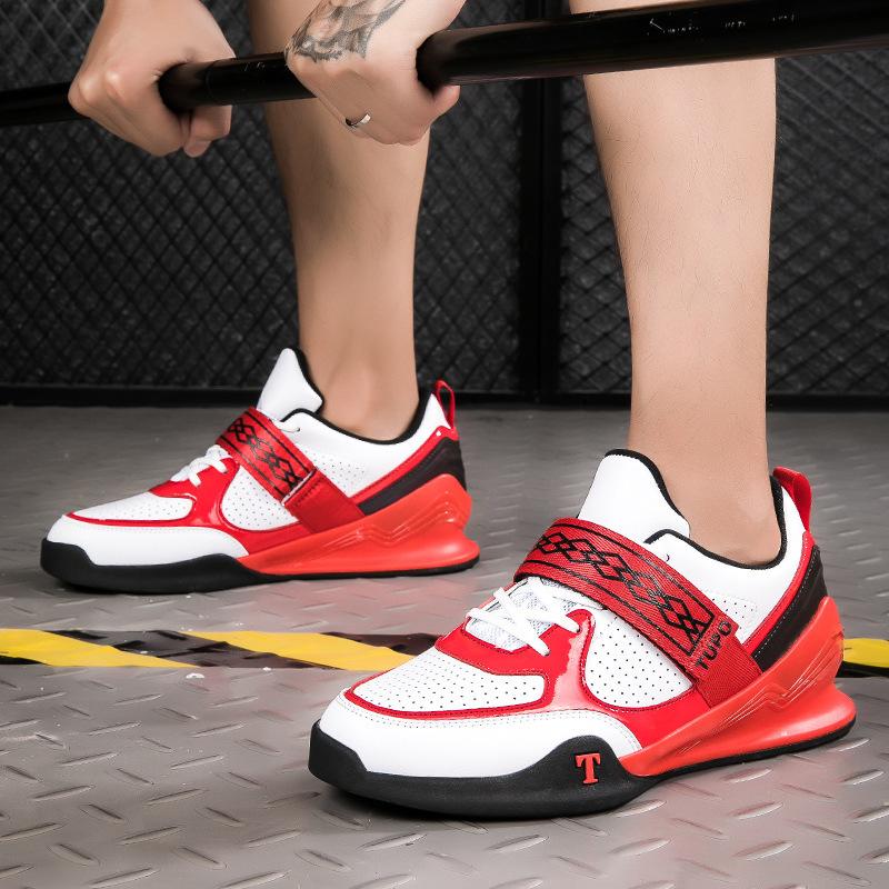 Professional Weightlifting Shoes Squat Shoes Men's and Women's Indoor Gym Sports Comprehensive Training Shoes Fitness Shoes Strength Deadlift Shoes