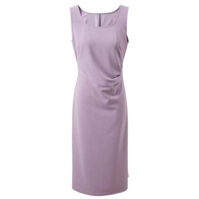 Sancai French Square Neck Sleeveless A-Line Vest Dress