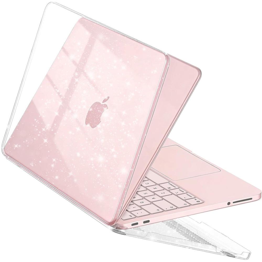 Carcasă Smartshell pentru Macbook Neo 2026 13 , transparentă cu sclipici