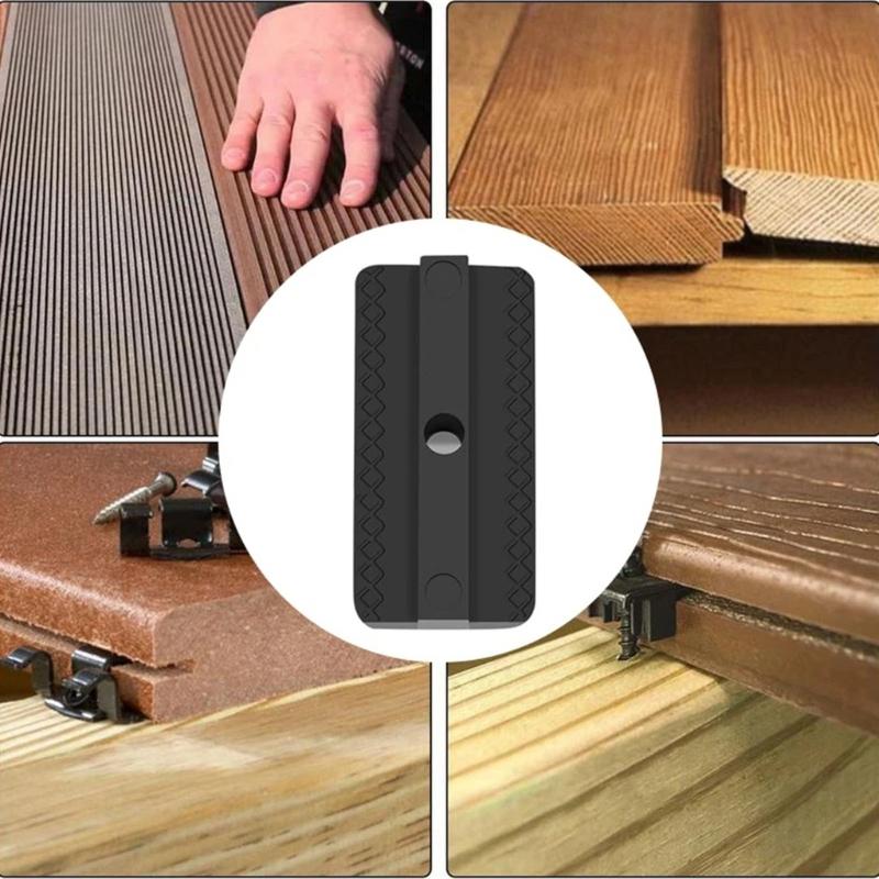 Pack of 100 Plastic Deck Fasteners Strong Composite Flooring Clips Simple Installation for Outdoor Decking Installation