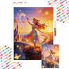 Diamond Painting Kit Princess Rainbow Castle Wall Decor Handmade Art Gift for Her