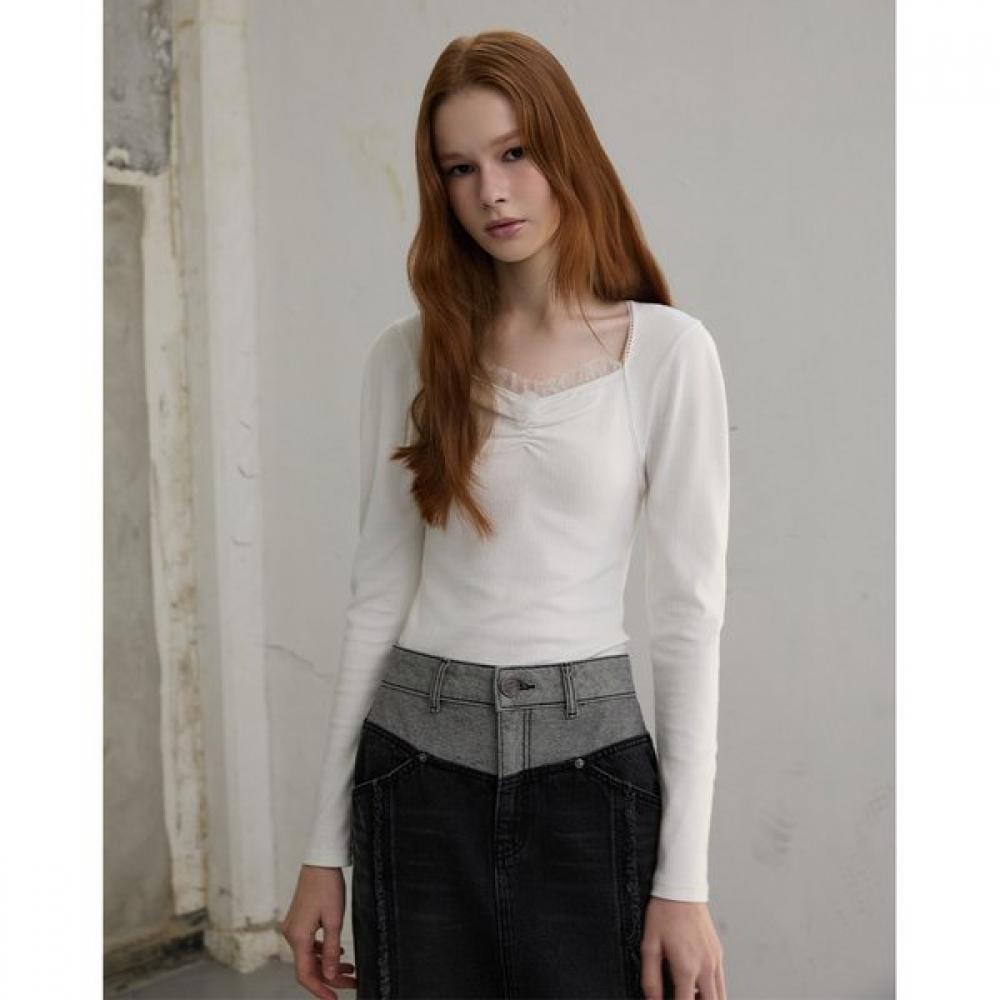 EgoisT Square Neck Lace PaTch T shirT  er3oTl07 