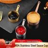 304 Stainless Steel Gravy Boat: Food-Grade Dipping Dish for Sauces, Ketchup, and Seasonings In Creative American Style.
