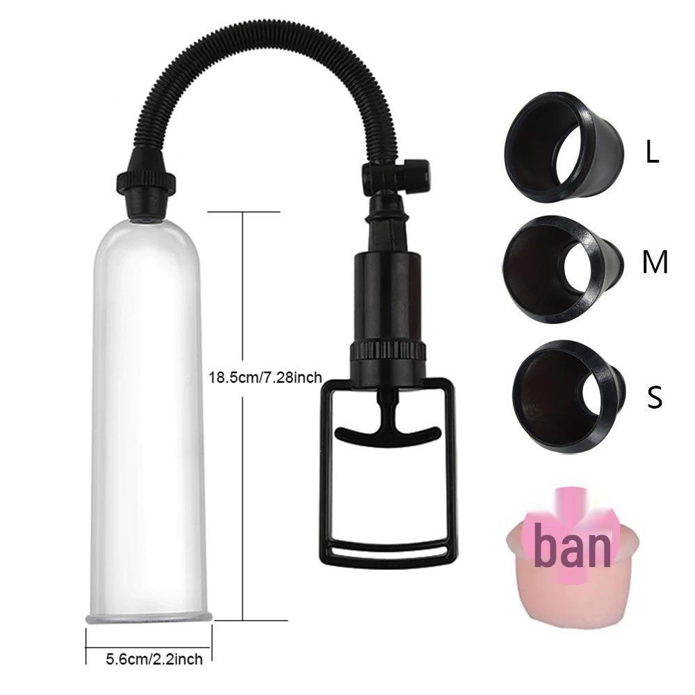 Men's Vacuum Pump Trainer: Negative Pressure Exerciser and Adult Stimulator Cup.