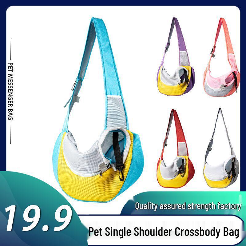 Portable Pet Backpack: Lightweight Crossbody Carrier for Cats & Small Dogs