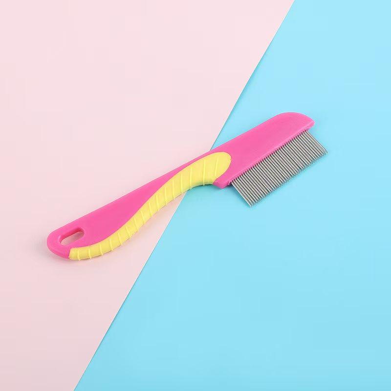 

Stainless Steel Flea & Lice Removal Comb for Dogs & Cats - Detangle & Grooming Seahorse Comb OPP Bag
