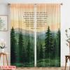 2pcs 2D Flat Printing Drapes Philippians 4 6-7 Peace Greeting Polyester Without Electricity Birthday Party Use for Decorations