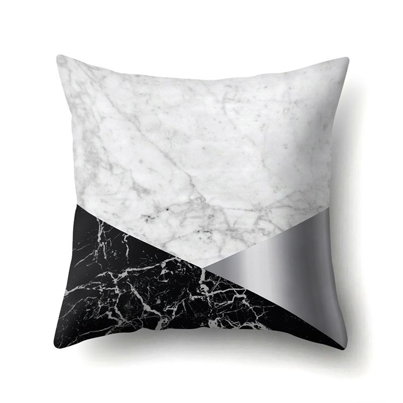 Polyester Pillow Case Automobile Decoration Home Printed Pillow Case Waist Cushion Cover Car Cushion Head Cushion Cover