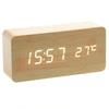 Alarm Clock - AAA_BR - Digital LED - Imitation Wood - Thermometer - Alarm