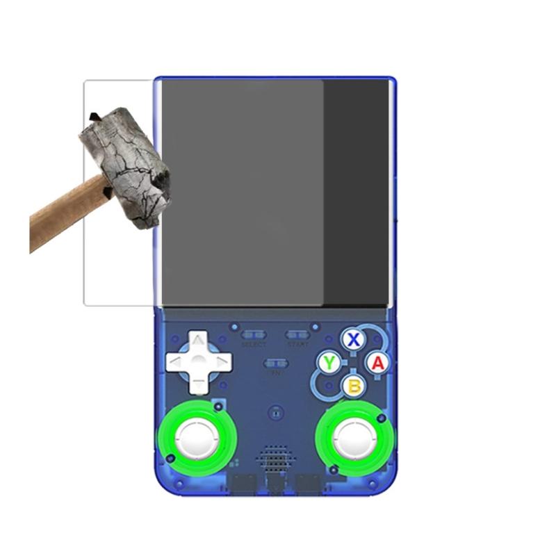 Tempered Glass Screen Guard Protector Cover Suitable for R36 Ultra Handheld Console with 9H Hardness and Antiscratch Design