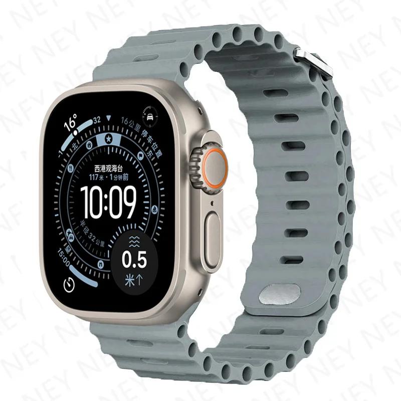 Straps for Apple Watch Band 44mm 40mm 45mm 49mm 41mm 42mm 46mm Ocean Bracelet Correa iWatch Series 7 6 3 Se 8 Ultra 2 9 10 11