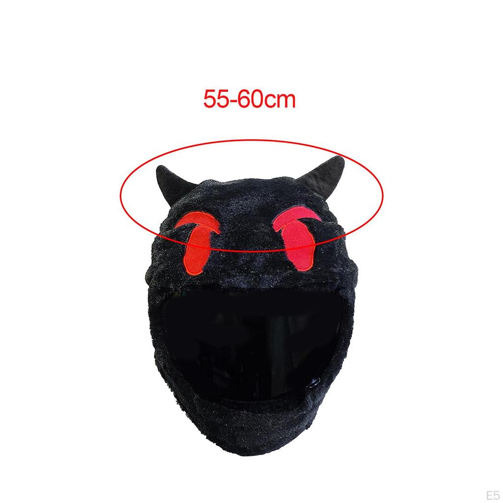 Cover for Helmets Featuring Devil Design, Fun Riding Accessory