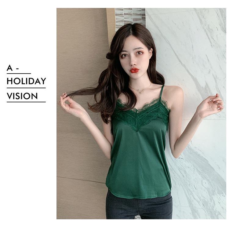 Dámský sexy top na ramínka pro léto a podzim 2020