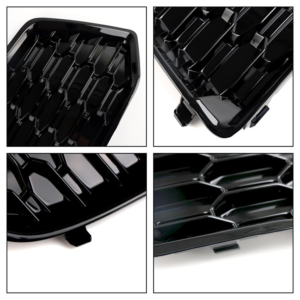 2 STÜCK Stoßfängerabdeckung Gitter Grill Blende Einsatz 80A807679D 80A807679DRU6 Passend für Q5 2018-2022 Maschen