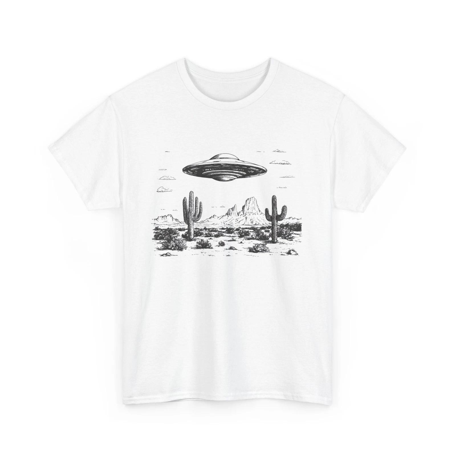 Funny Alien Graphic Tee | UFO T-Shirt | Galaxy Outer Space Shirt 4XL