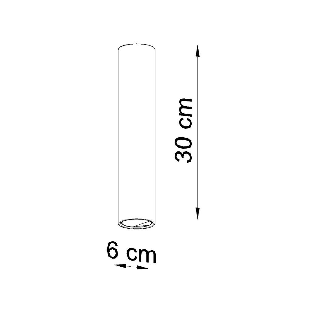 Plafon Lagos 1 Gu10 Czarny Sollux Sl.0436