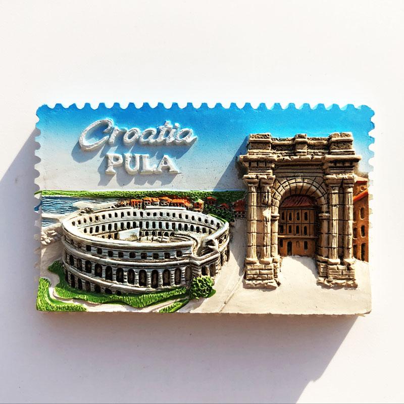 Kroatien Reisekühlschrankmagnete Trogir Tourismus Souvenirs Magnetische Aufkleber für Pinnwand Kühlschrankaufkleber Heimdekoration