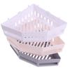 Étagère de bain triangulaire à ventouse Support organisateur de rangement d'angle de salle de bain