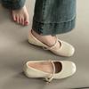 French Retro Heightening Late Evening Wind Heightening Gentle Shoes Women's 2025 New Summer Ballet Single Shoes Soft Shoes