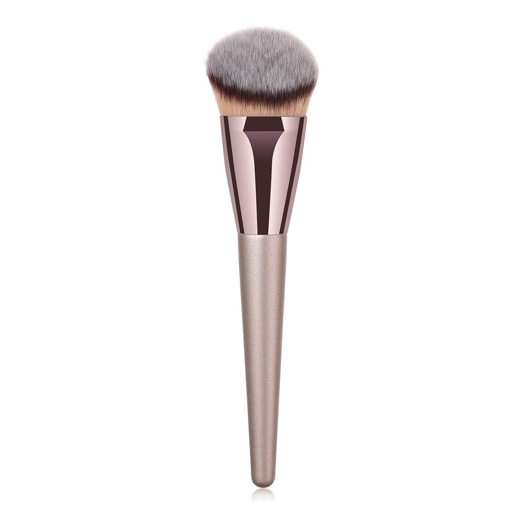 Champagne Gold Angled Makeup Brush For Flawless Concealer Application Soft Synthetic Bristles Powder Buffing Brush