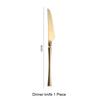Bright Gold 18/10 Stainless Steel Luxury Cutlery Dinnerware Tableware Knife Spoon Fork Chopsticks Flatware Set Dishwasher Safe