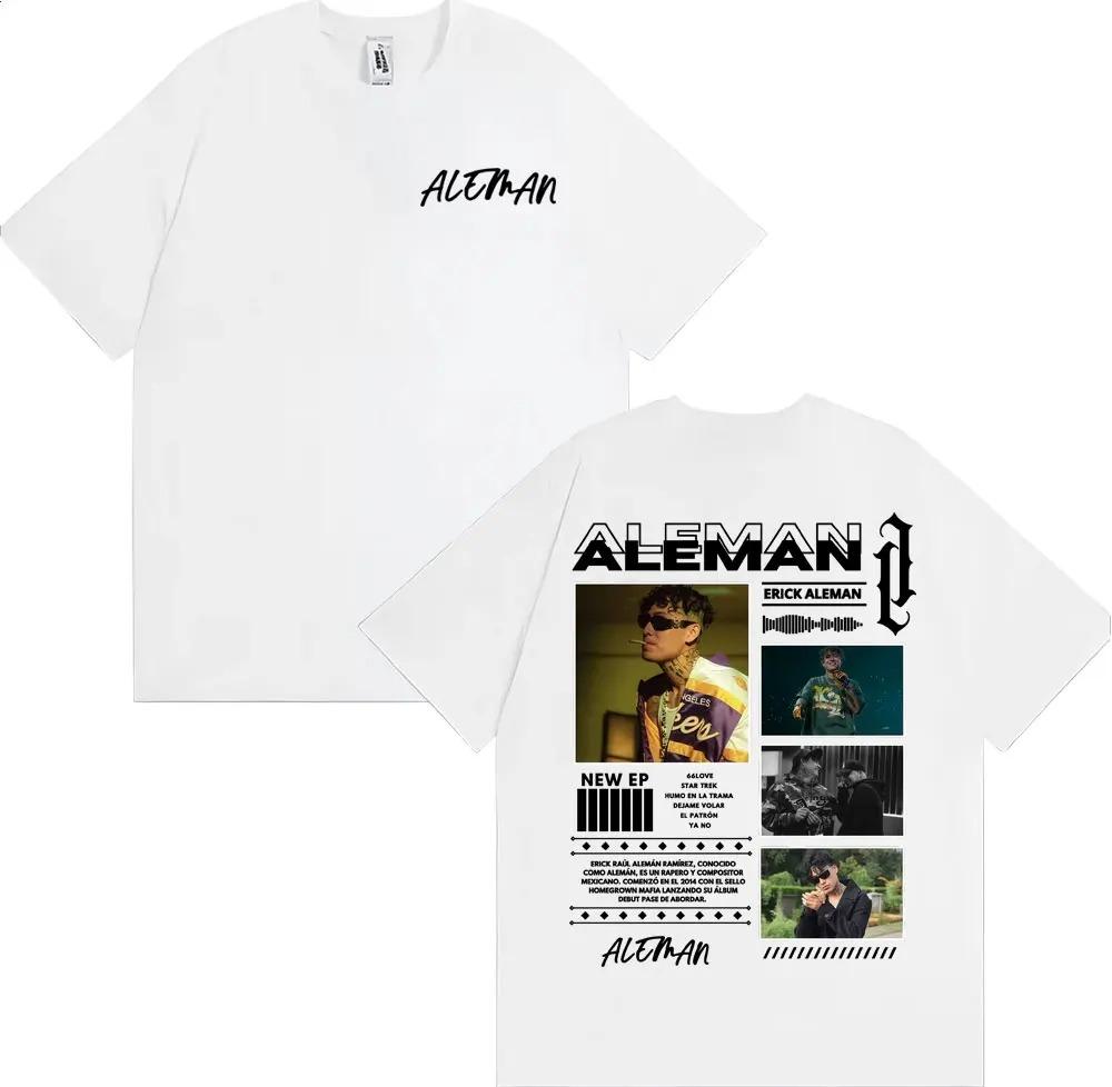 Rapper Erick Aleman 2026 Album Tour TShirt Mens Harajuku Street HipHop Cotton Casual Loose Fashion Women And Men TShirt