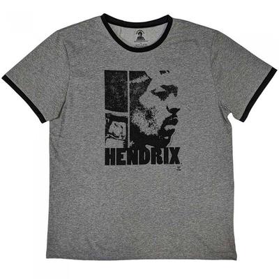 Jimi Hendrix Unisex Adult Let Me Live Ringer Cotton T-Shirt