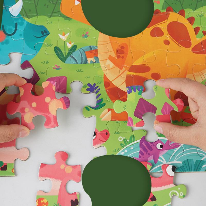 Children'S Wooden 60-Piece Large Gift Box Puzzle Early Education Puzzle Children Boys And Girls Puzzle Toys