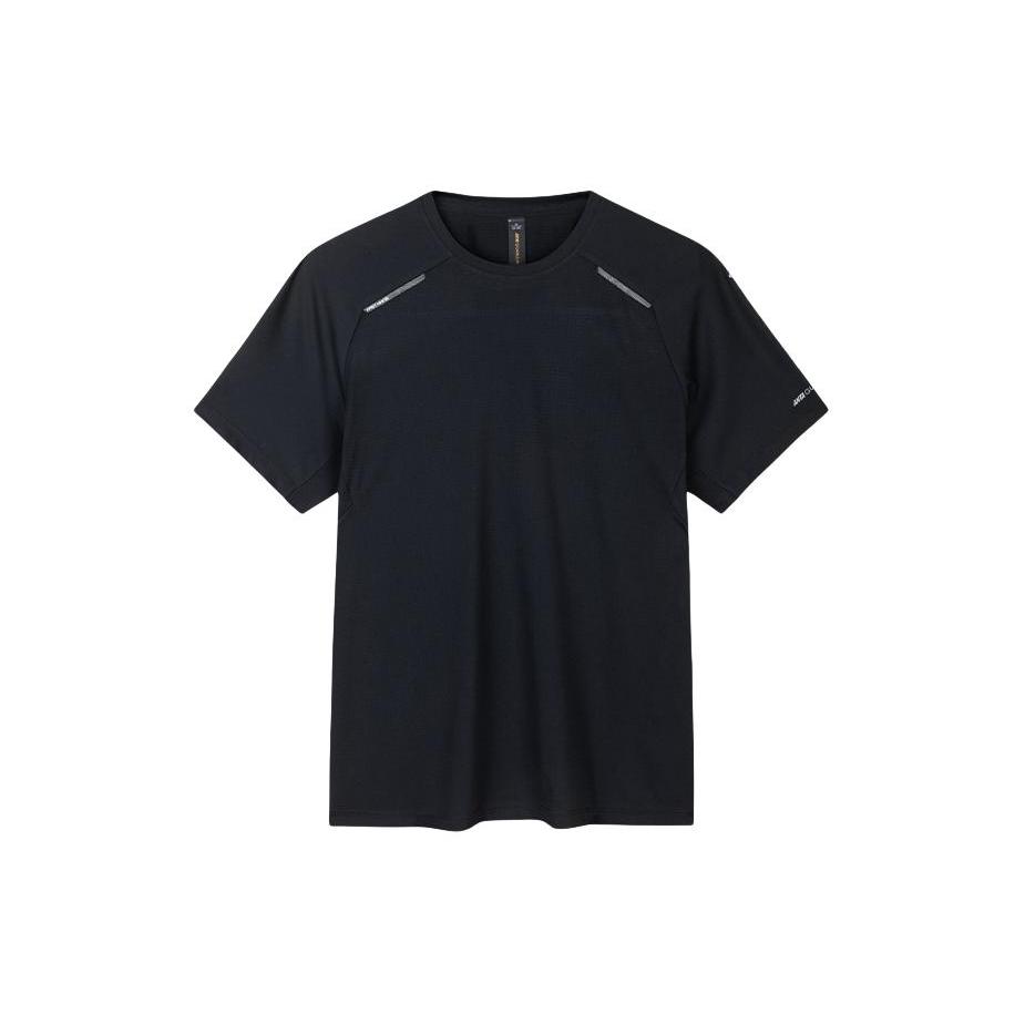 Anta T Shirts Men's Black Crew Neck Moderate Straight Fit 152420118-4