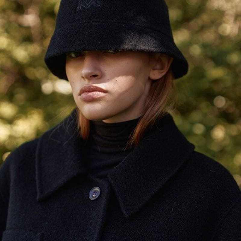 KEUNI PAUL_HANDMADE BUCKET HAT_BLACK