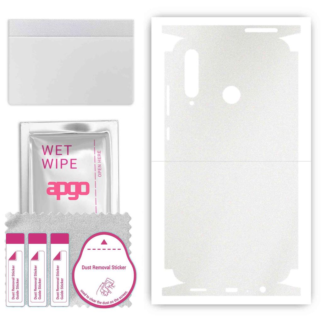 apgo Adesivo Skin Protettiva per retro+lati compatibile con Honor 20i, Pellicola Full Wrap, Foglio, Vinile - Motivo Opaco Trasparente