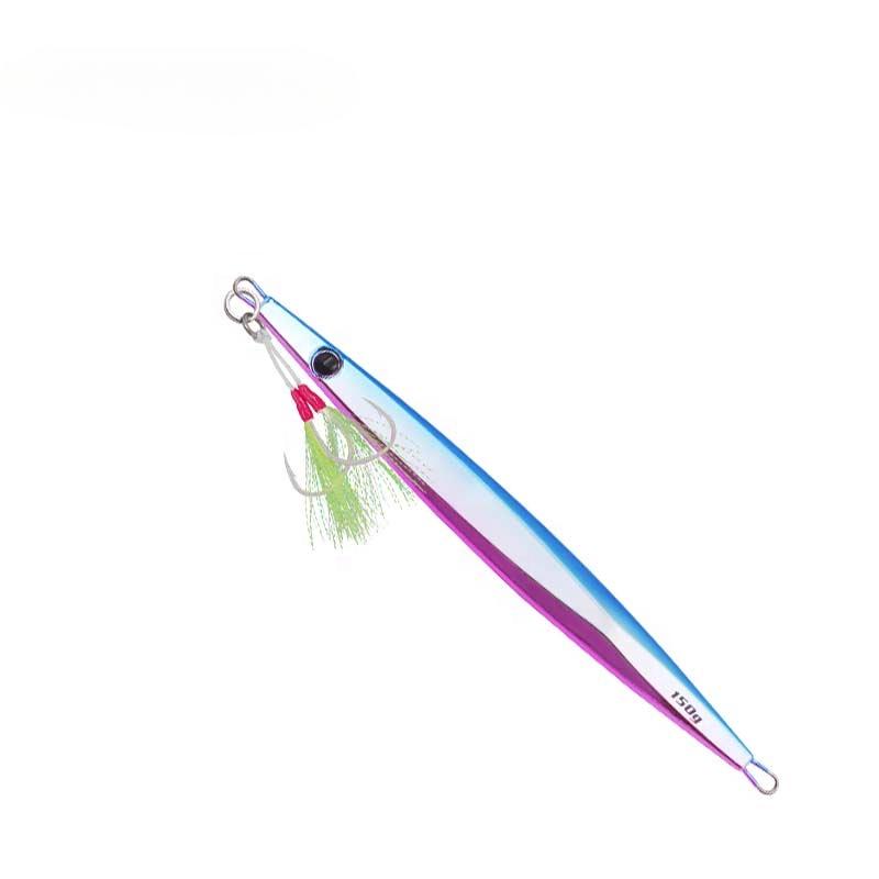 Saltwater Metal Jigging Lures Lead Slow Pitch Jigs Fishing Tackle Artificial Bait Sea Boat Casting (as the picture,/&150g)