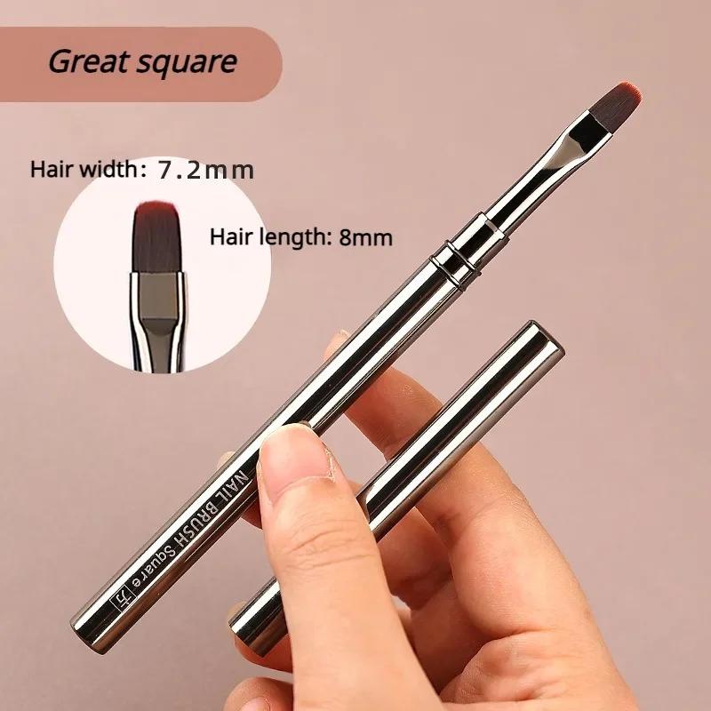 Nails Art Liner Brushes Elongated Lines Striping Drawing Painting  6/9/12/15/18/25mm Nail Design Pen Professional Manicure Tool