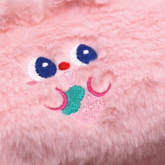 Plush Pencil Case for Girls Large Capacity Cute Bear Pen Bag for Students Fluffy Furry Stationery Pouch for School