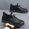 Men's Soft Leather Sports Shoes, Comfortable Work, Small White Shoes, Business Casual Shoes, Thin Small Leather Shoes