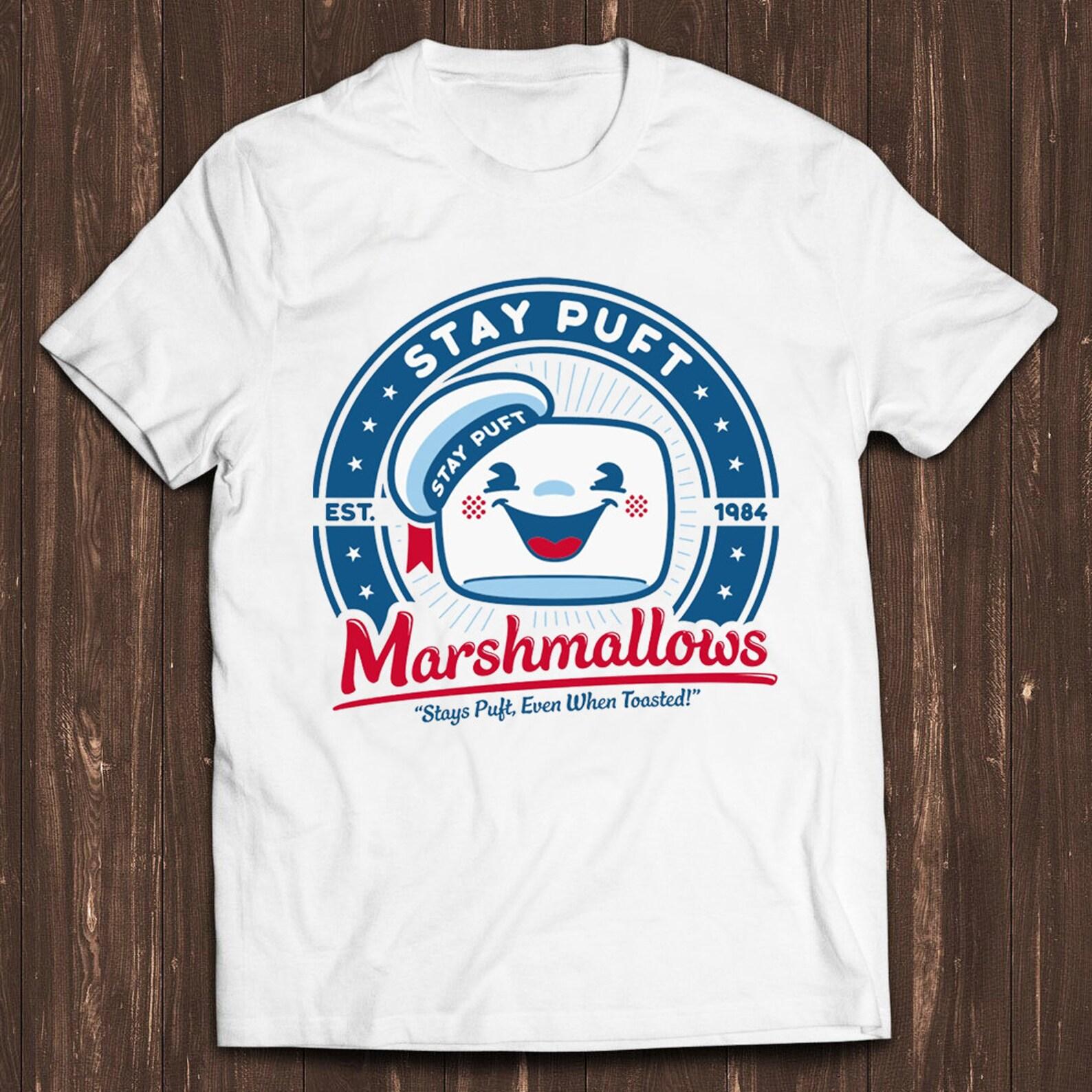 Ghostbusters Stay Puft Marshmallows Cult Movie 80 s Meme Gift Funny Unisex Gamer Cult Movie Music T Shirt C351 3XL