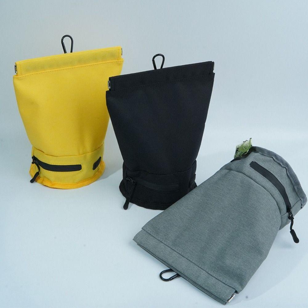 Portable Waterproof Pet Poop Scooper Bag Hanging with Hook Dog Poop Bag Carrier Oxford Waste Bag Holder for Cats and Dogs