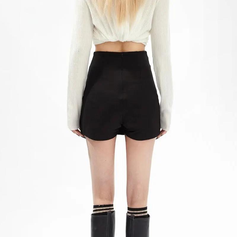 Sexy Split Skirts Women Black Fashionable Bodycon Ins All-match Streetwear Summer Female Asymmetrical Mini Sexy Korean Y2k