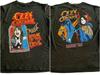 Lata 80. Ozzy Osbourne Speak of the Devil Madman Tour Czarny T-shirt dwustronny