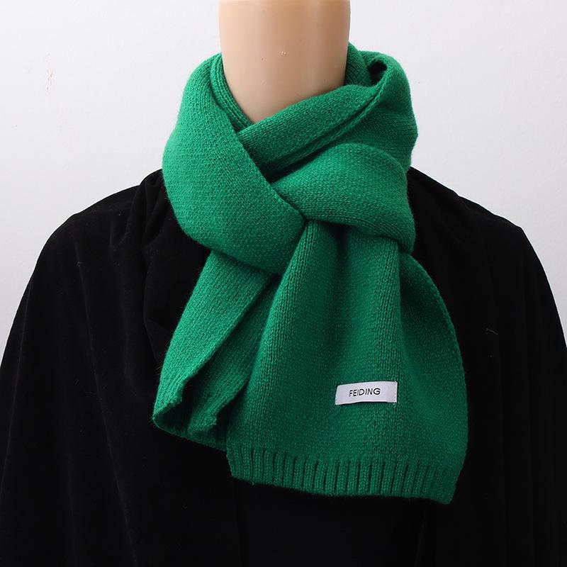 Damen 2025 Koreanischer Stil Gestrickter Winterschal - Unifarben, Warm, Vielseitig, Unisex Halswärmer