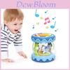 Giocattolo Percussioni Manuali Unicorno per Bambini con Musica e Luci per l'Apprendimento Precoce e lo Sviluppo Sensoriale