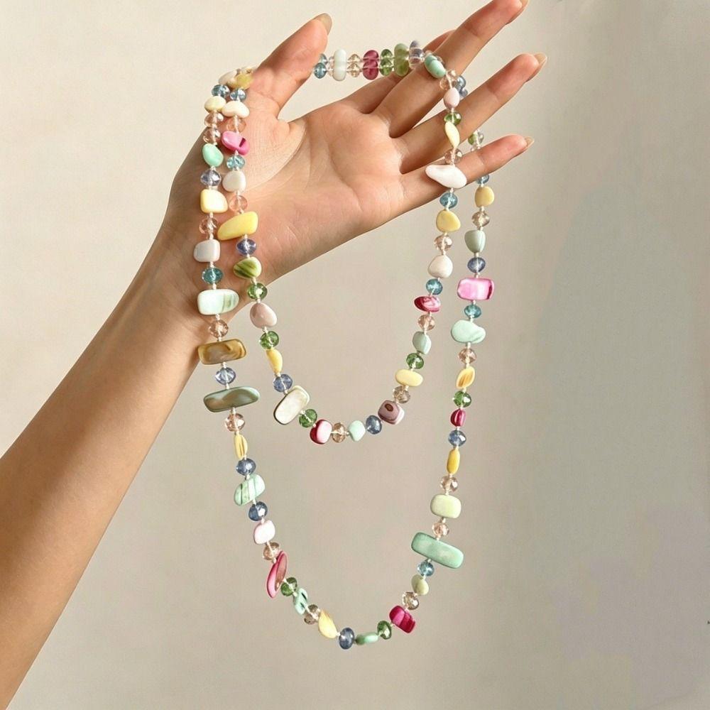 Böhmische Lange Halskette Stapelbare Kette Choker Modeschmuck Zubehör Damen Mädchen