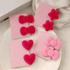 1 Pair Hair Clips Bowknot Heart Star Shape Hair Pins Velvet Material Cover Side Bangs Hairpins Hair Accessories