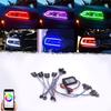 For 15-19 Dodge Charger Rgbw Led Halo Drl Board Headlight Bluetooth Control 12V