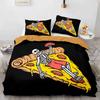 Sugar Skull King Queen Duvet Cover Funny Skeleton Halloween Bedding Set Gothic Spooky Bone Quilt Cover Polyester Comforter Cover